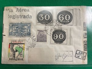 Brazil Cover, 1943, 6 Stamps, Nice Back stamps And Markings, Censor 