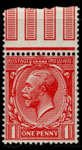 GB GV SG357 SPEC N16(2), 1d deep bright scarlet, NH MINT. Cat £30.