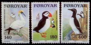 Faroe Island 1978 SC# 36-40 Birds MNH E90