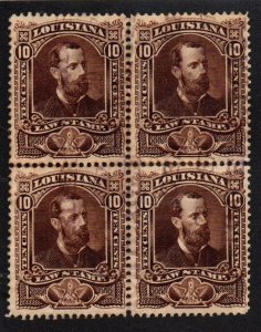 Louisiana Law Stamps Used 10c block of four