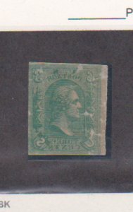 Scott # 79-E9 3c Green Loewenberg Decalcomania on Onion Skin Paper MNHNG 