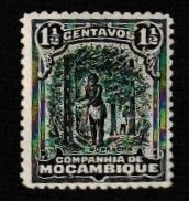 MOZAMBIQUE COMPANY SCOTT#112 1918 1-1/2c CAOUTCHOUC HARVEST - MH