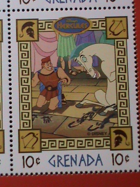 ​GRANADA- DISNEY CARTOON-HERCULES GROWS UP FULL SHEET MNH-VERY FINE