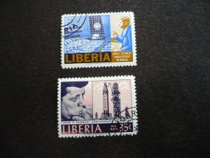Stamps - Liberia - Scott# C173-C174 - Used Set of 2 Stamps