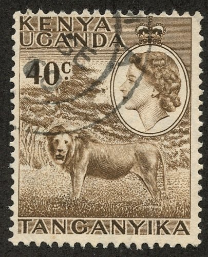 Kenya-Uganda-Tanganiyka, Scott #109, Used