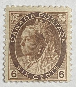 CANADA 1899 #80 Queen Victoria 'Numeral' Issue - MH