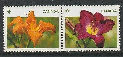 2012 Canada Sc 2526i - MNH VF - 1 pair - DayLilies
