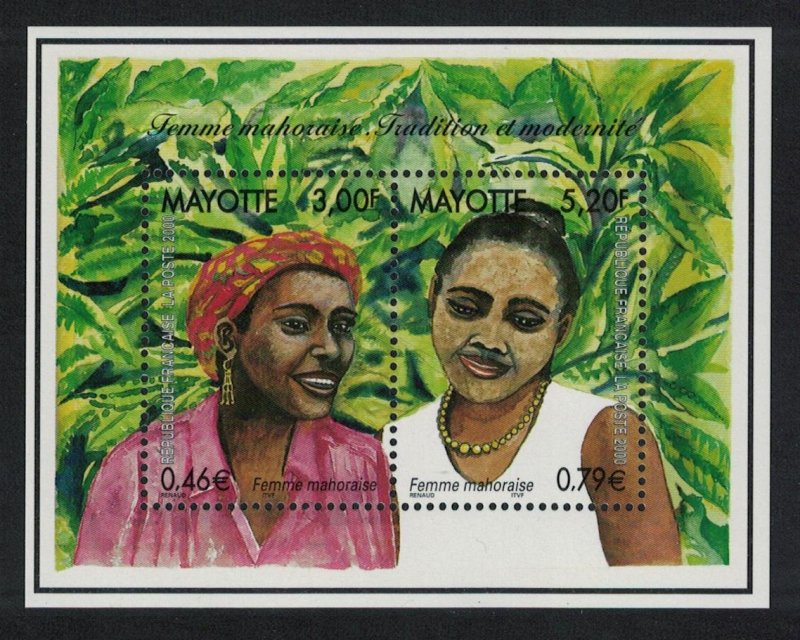 Mayotte Women of Mayotte MS 2000 MNH SG#MS106 CV£7.-