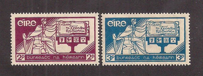 IRELAND SC#  99-100  FVF/MOG  1937