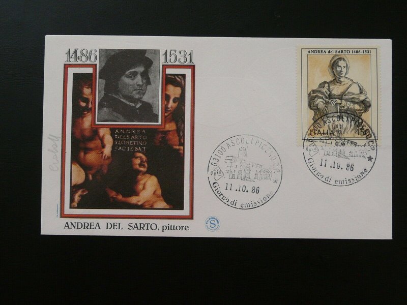 paintings Andrea Del Sarto 1986 FDC Italy 87473