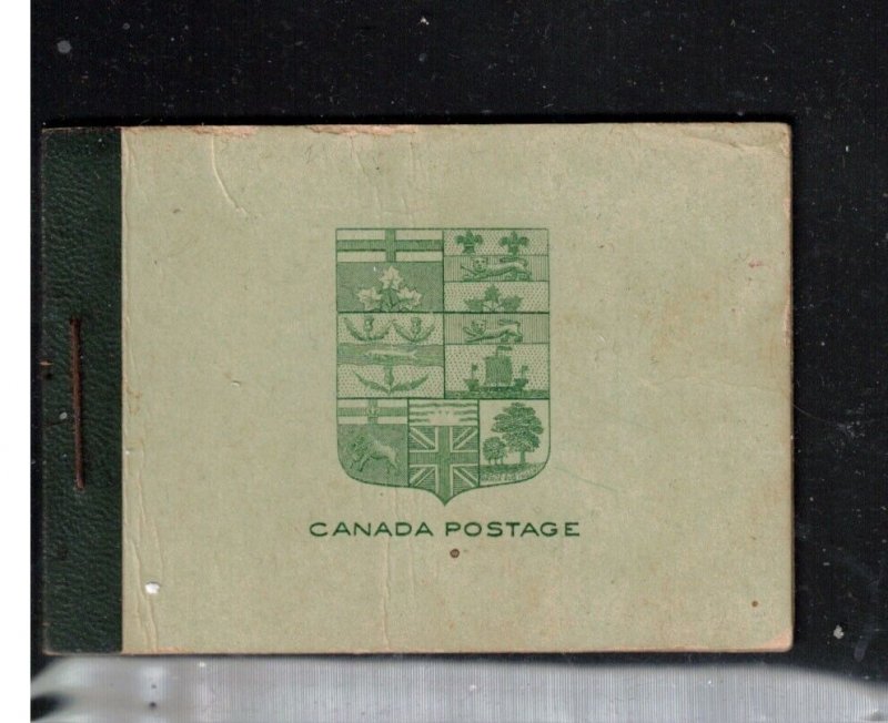 Canada Booklet #3d Very Fine Complete English - Minor Foxing At Top Of Cover