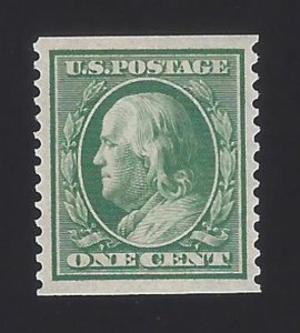US #352 1909 Green Wmk 191 Perf 12 Vert Mint OG LH VF Scv $95