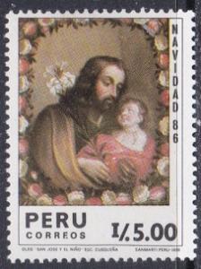 1986 Peru Scott 908 Christmas MNH