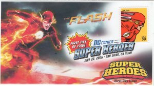 AO-4084f-1, 2006, DC Comics Super Heroes, Flash, FDC, Add-on Cachet. Digital Col