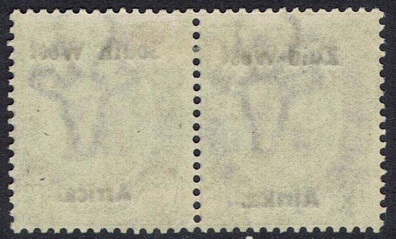 SOUTH WEST AFRICA 1923 KGV 1/3 PAIR SETTING I 