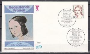 Germany, Scott cat. 9n522. Composer Clara Schumann issue. First day cover. ^