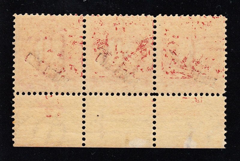 US Puerto Rico J3/ J3a 10c Postage Due Strip of 3 F-VF OG H w/ PF Cert SCV $1250