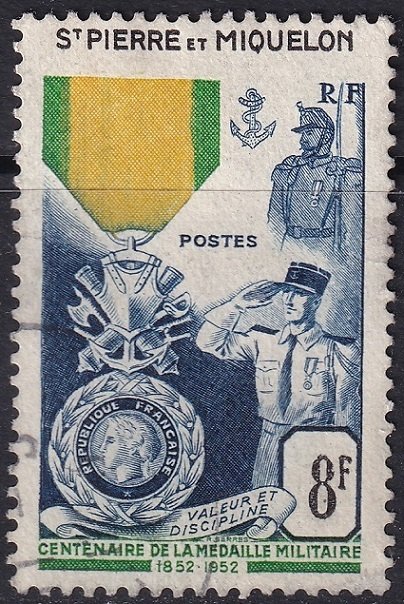 St Pierre & Miquelon 1952 Sc 345 used