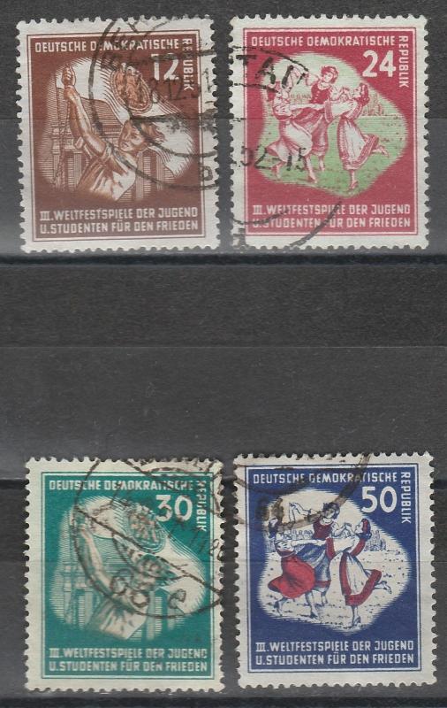 EAST GERMANY 1951 YOUTH FESTIVAL SET USED