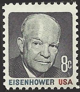 U.S.#1394 Eisenhower 8c Single, MNH.
