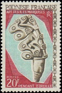 French Polynesia #235, Incomplete Set, 1967-1968, Hinged