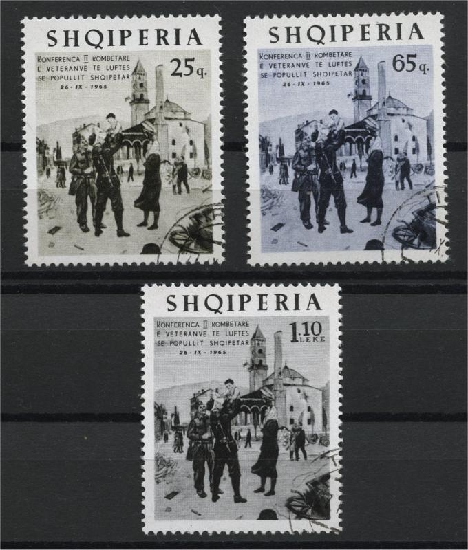 ALBANIA  MEETING OF WAR VETERAN 1965  U SET
