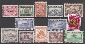 Jersey Royal Court Revenue set 13 stamps - Specimen overprints