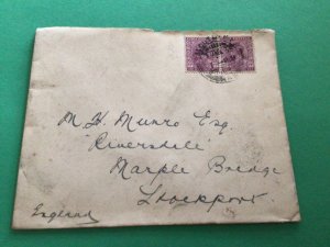 India king George V  postal cover A14801