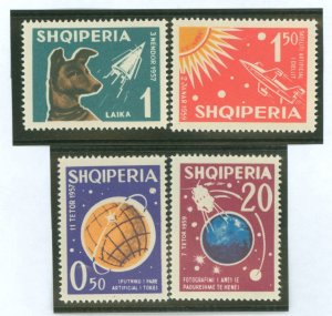 Albania #621-624 Unused Single (Complete Set) (Space)