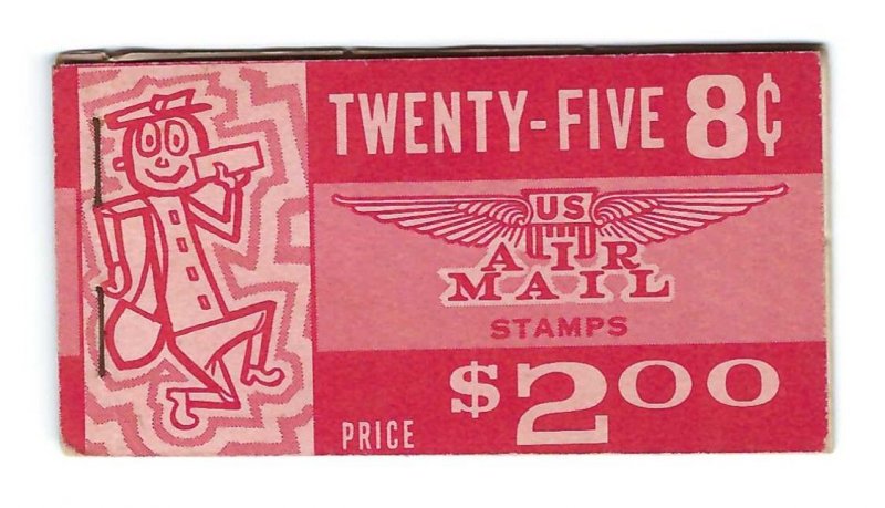 US BKC13 B - Airmail Booklet - Slogan 2 - Intact    SCV $300