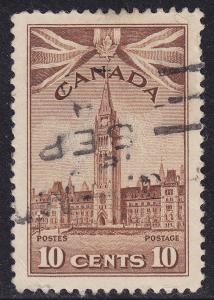 Canada 257 KGVI WWII War Issue, Parliament 1942