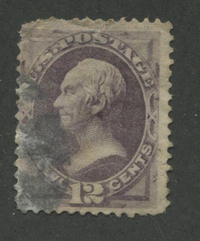 1870 US Stamp #151 12c Used Thin Average Catalogue Value $210