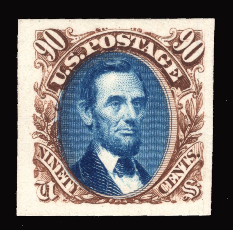 US # 132TC4f ATLANTA TRIAL COLOR PLATE PROOF ON CARD VF CAT. $600 LOT #10040