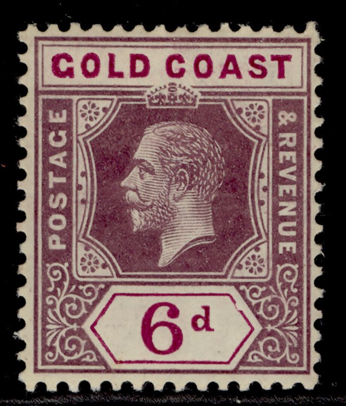 GOLD COAST GV SG78, 6d dull & bright purple, LH MINT. Cat £13.