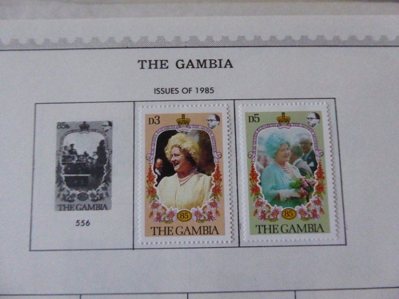 Gambia 1869-1985 Stamp Collection on Scott Specialty Stamp Album Pages