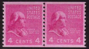 MALACK 843 SUPERB OG NH, Line Pair, Nice margins g3228