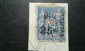 French - Zanzibar #31 used on piece e205 9400