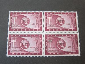 Pakistan 1965 Sc 214 BLK(4) MNH