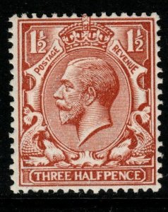 GB SGN35(10) 1934 1½d BRIGHT YELLOW-BROWN MNH