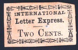 International Letter Express - 2 Cents - Bogus 5c