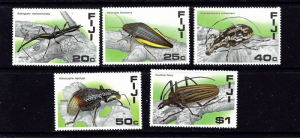 Fiji 574-78 MNH 1987 Insects 