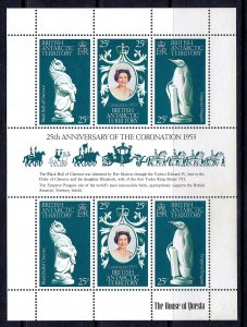 British Antarctic Territory 1978 QEII Coronation MNH Miniature Sheet SC 71