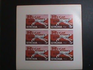 ​STROMA-1969 EUROPA- EMERGENCY STRIKES-POST-IMPERF MNH MINI SHEET-VF