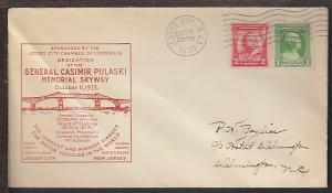 Dedication Pulaski Memorial Skyway 1933 cover BIN 15107