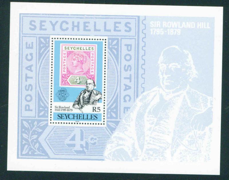 Seychelles Scott 437 Rowland Hill sheet