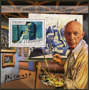 MOZAMBIQUE 2016 135th BIRTH ANNIVERSARY OF PABLO PICASSO SOUVENIR SHEET MINT NH