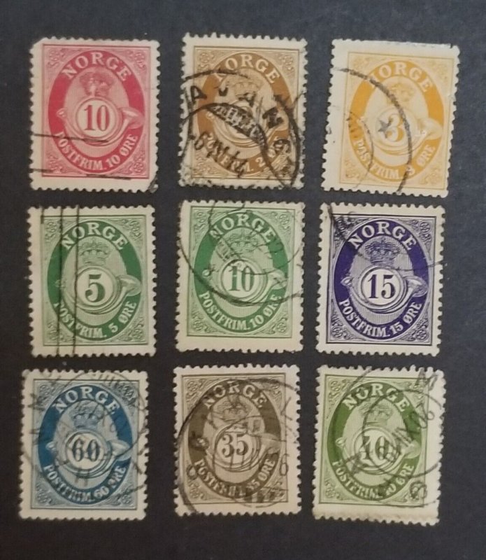 NORWAY Vintage Used Stamp Lot T4725