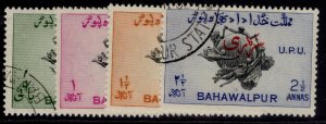 PAKISTAN - Bahawalpur GVI SG O28-O31, 1949 UPU set, FINE USED. Cat £16.