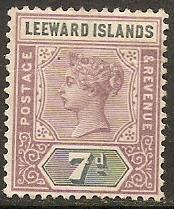 1890 Leeward Islands Scott 6 Queen Victoria MH