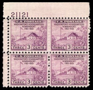 USA 727 Unused (MH) Plate Block of 4